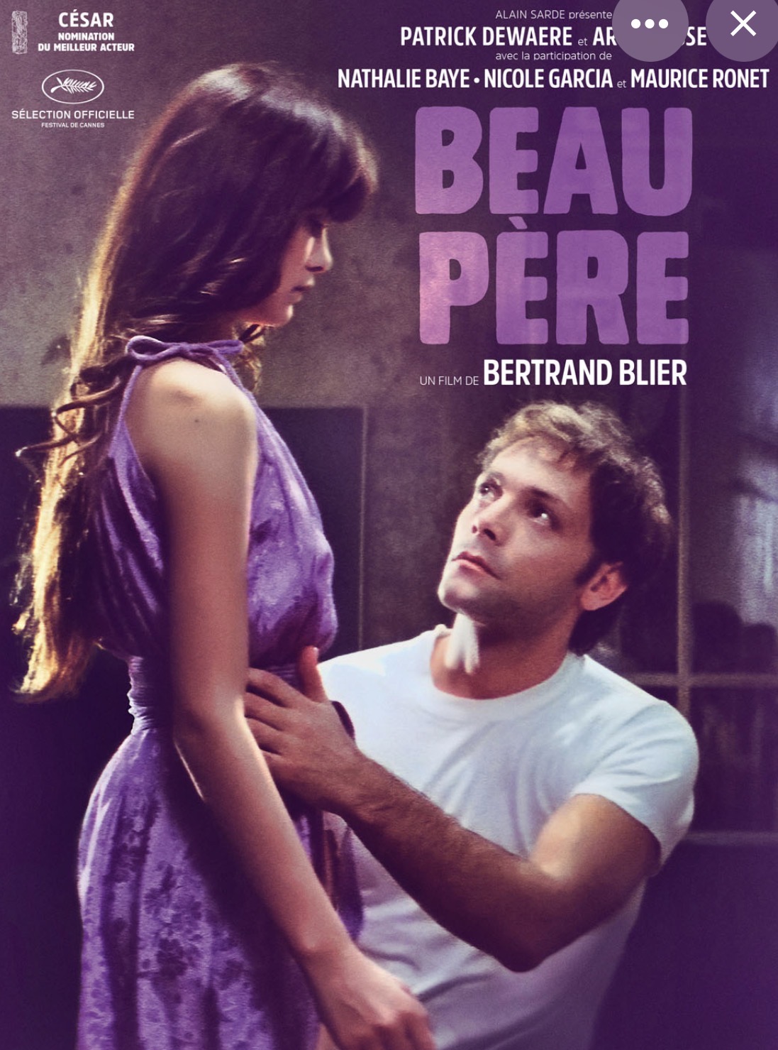 BEAU PERE, Bertrand Blier 1981, Patrick Dewaere, Ariel Besse, Nicole Garcia, Maurice Ronet (moeurs)@@.jpg